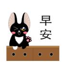 Travel Black Cat（個別スタンプ：9）