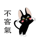 Travel Black Cat（個別スタンプ：14）