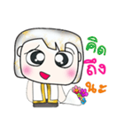 Hi my name is Yamada. ^__^（個別スタンプ：25）