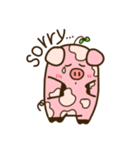 Mumu The chubby pig (English ver.)（個別スタンプ：4）