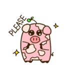 Mumu The chubby pig (English ver.)（個別スタンプ：28）