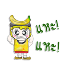 Mr. Mamoru. Love Banana. ^_^（個別スタンプ：7）