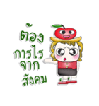 Mr. Jonatan. Love apple！ ^__^（個別スタンプ：36）