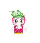 ... Mr. Kunta...and frog..（個別スタンプ：13）