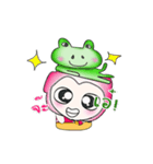 ... Mr. Kunta...and frog..（個別スタンプ：19）