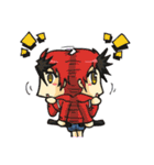 The Red and Black Haired Girl "MEIRU"（個別スタンプ：17）