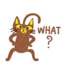 Brown Meaw ; Simple cat（個別スタンプ：2）