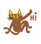 Brown Meaw ; Simple cat（個別スタンプ：6）