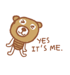 iBrown CuteBear（個別スタンプ：10）