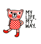 Polka Bear ; Creative Bear（個別スタンプ：21）