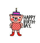 Polka Bear ; Creative Bear（個別スタンプ：26）