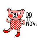 Polka Bear ; Creative Bear（個別スタンプ：28）