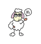 Funny White Sheep（個別スタンプ：1）