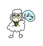 Funny White Sheep（個別スタンプ：3）