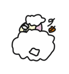 Funny White Sheep（個別スタンプ：6）