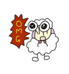 Funny White Sheep（個別スタンプ：19）