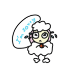 Funny White Sheep（個別スタンプ：21）