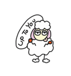 Funny White Sheep（個別スタンプ：23）