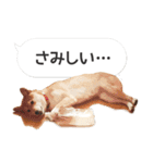 柴犬とお友達のふきだしスタンプ（個別スタンプ：20）