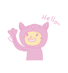 pinkpigman（個別スタンプ：6）