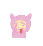 pinkpigman（個別スタンプ：28）