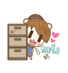 Happy Office Girl（個別スタンプ：15）