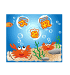 Crabs like to chat（個別スタンプ：2）