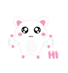 Hamsy the white hamster 1（個別スタンプ：1）