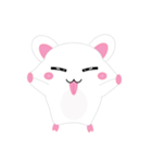 Hamsy the white hamster 1（個別スタンプ：4）