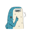 Shrimp ＆ Whale shark（個別スタンプ：25）