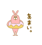 中型の哺乳類 ピンク3（個別スタンプ：3）