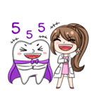 Happy lovely dentist and smart tooth（個別スタンプ：10）