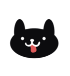 Black cat expression package（個別スタンプ：7）