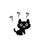 Black cat expression package（個別スタンプ：21）