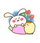 Cute Big Ear Rabbit ＆ Chicken（個別スタンプ：8）