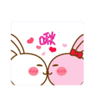 Cute Big Ear Rabbit ＆ Chicken（個別スタンプ：12）
