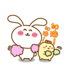Cute Big Ear Rabbit ＆ Chicken（個別スタンプ：14）