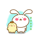 Cute Big Ear Rabbit ＆ Chicken（個別スタンプ：20）