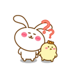 Cute Big Ear Rabbit ＆ Chicken（個別スタンプ：23）