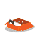 Carton animals-Cats articles（個別スタンプ：34）