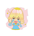 Cute Blonde Girl（個別スタンプ：24）