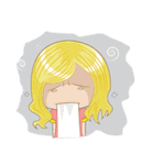 Cute Blonde Girl（個別スタンプ：29）