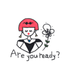 カラフルヘアーピープル（個別スタンプ：5）