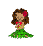 Hula Friends Leinani（個別スタンプ：3）