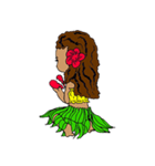 Hula Friends Leinani（個別スタンプ：4）