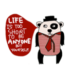 Life is too short : Cute Bear（個別スタンプ：1）