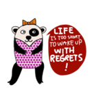 Life is too short : Cute Bear（個別スタンプ：3）