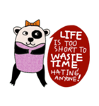 Life is too short : Cute Bear（個別スタンプ：5）