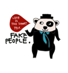 Life is too short : Cute Bear（個別スタンプ：11）