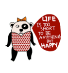 Life is too short : Cute Bear（個別スタンプ：12）